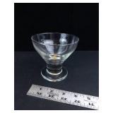 Princess House Etched Glass Footed Martini or Dessert Glasses (Lot of 8)