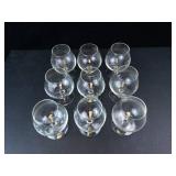 Princess House Heritage Etched Brandy Snifters (Lot of 9)