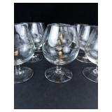 Princess House Heritage Etched Brandy Snifters (Lot of 9)