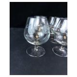 Princess House Heritage Etched Brandy Snifters (Lot of 9)