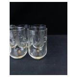 Princess House Heritage Etched Crystal Beverage Glasses (Set of 6)
