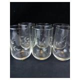 Princess House Heritage Etched Crystal Beverage Glasses (Set of 6)
