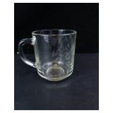 Princess House Heritage Etched Glass Mugs (Lot of 4)