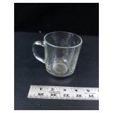 Princess House Heritage Etched Glass Mugs (Lot of 4)