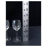 Princess House Heritage Etched Crystal Wine Glasses (Lot of 4)