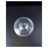 Princess House Heritage Pattern Crystal Compote Dish with Lid