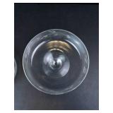 Princess House Heritage Pattern Crystal Compote Dish with Lid