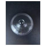 Princess House Heritage Pattern Crystal Compote Dish with Lid