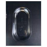 Princess House Heritage Crystal Glass Butter Dish - Vintage