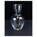 Princess House Heritage Etched Glass Carafe - Floral Leaf Pattern