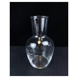 Princess House Heritage Etched Glass Carafe - Floral Leaf Pattern