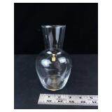 Princess House Heritage Etched Glass Carafe - Floral Leaf Pattern