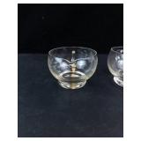 Princess House Crystal Teacups with Leaf Pattern (Lot of 2)