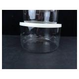 Princess House Heritage Crystal Storage Bowls - Floral Etching with Lids (3-Piece Set)