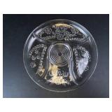 Princess House Clear Crystal Floral Pattern Centerpiece Bowl