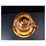 Princess House Vintage Copper Coffee Carafe with Glass Server, Stand & Tray