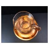 Princess House Vintage Copper Coffee Carafe with Glass Server, Stand & Tray