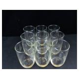 Princess House Etched Glass Tumblers - Leaf Pattern