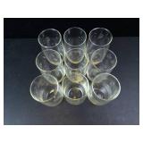 Princess House Etched Glass Tumblers - Leaf Pattern