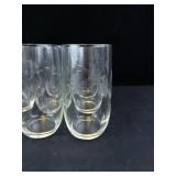 Princess House Etched Glass Tumblers - Leaf Pattern