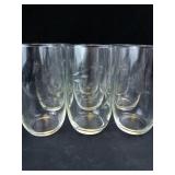 Princess House Etched Glass Tumblers - Leaf Pattern