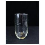 Princess House Etched Glass Tumblers - Leaf Pattern