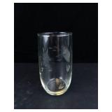 Princess House Etched Glass Tumblers - Leaf Pattern