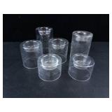 Princess House Etched Crystal Tealight Holders (Assorted Heights)