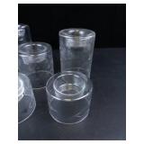 Princess House Etched Crystal Tealight Holders (Assorted Heights)