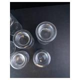 Princess House Etched Crystal Tealight Holders (Assorted Heights)