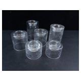 Princess House Etched Crystal Tealight Holders (Assorted Heights)