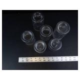 Princess House Etched Crystal Tealight Holders (Assorted Heights)