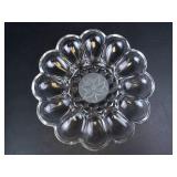 Princess House Deviled Egg Dish - Crystal Flower-Shaped (Exclusive)