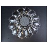 Princess House Deviled Egg Dish - Crystal Flower-Shaped (Exclusive)