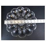 Princess House Deviled Egg Dish - Crystal Flower-Shaped (Exclusive)