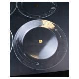 Princess House 4 Crystal Dinner Plates Made in France (Lot of 4)
