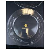 Princess House 4 Crystal Dinner Plates Made in France (Lot of 4)