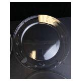 Princess House 4 Crystal Dinner Plates Made in France (Lot of 4)