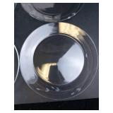 Princess House 4 Crystal Dinner Plates Made in France (Lot of 4)