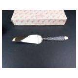 Princess House Fantasia Lead Crystal Cake Server - Made in Czech Republic, Blade Made in China