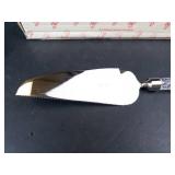 Princess House Fantasia Lead Crystal Cake Server - Made in Czech Republic, Blade Made in China
