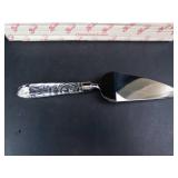 Princess House Fantasia Lead Crystal Cake Server - Made in Czech Republic, Blade Made in China
