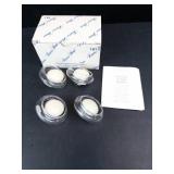 Princess House 4 Crystal Floating Tealight Holders - Made in China