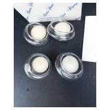 Princess House 4 Crystal Floating Tealight Holders - Made in China