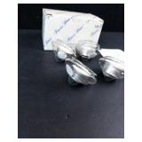 Princess House 4 Crystal Floating Tealight Holders - Made in China