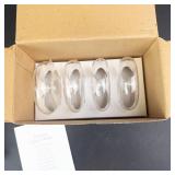 Princess House 4 Crystal Floating Flower Rings - Exclusive Made in China