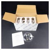 Princess House 4 Crystal Floating Flower Rings - Exclusive Made in China