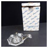 Princess House Lead Crystal Chamberstick - 24% Lead Crystal - Made in USA