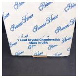 Princess House Lead Crystal Chamberstick - 24% Lead Crystal - Made in USA