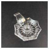 Princess House Lead Crystal Chamberstick - 24% Lead Crystal - Made in USA